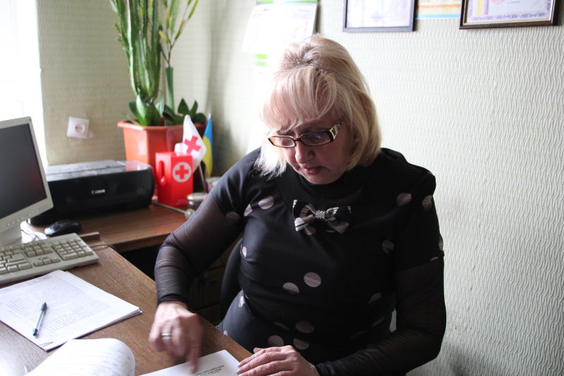 Руководитель Красноармейской городской организации Общества Красного Креста Людмила Полтавченко