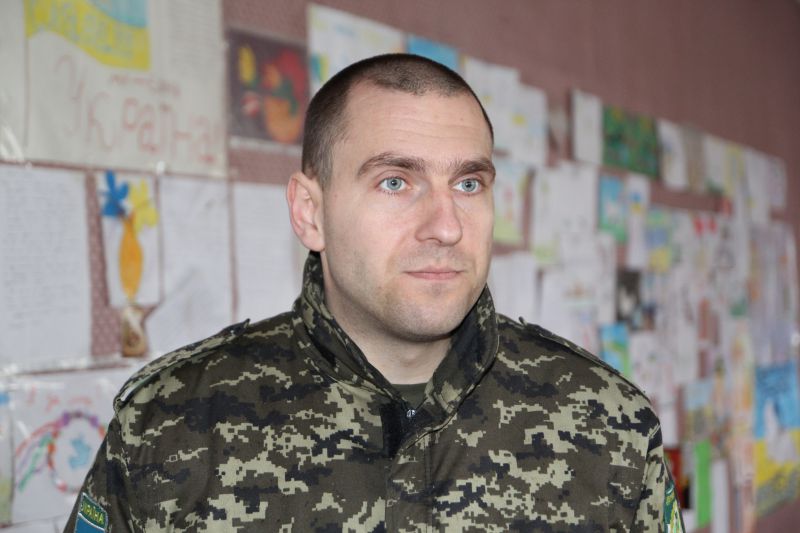 Роман - пограничник, пресс-офицер подразделения "Луцк -1"