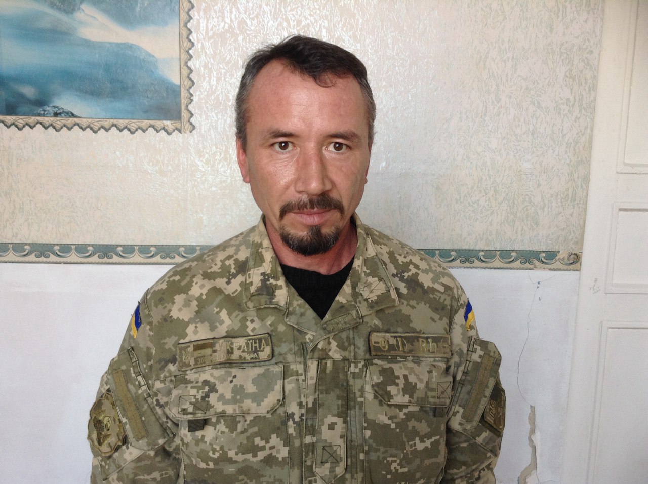 Доброволец, служащий первой танковой бригады Павел Ковальчук