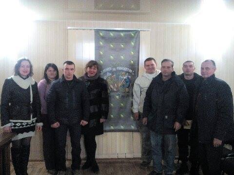 Участники Покровской горрайонной организации всеукраинского союза воинов АТО