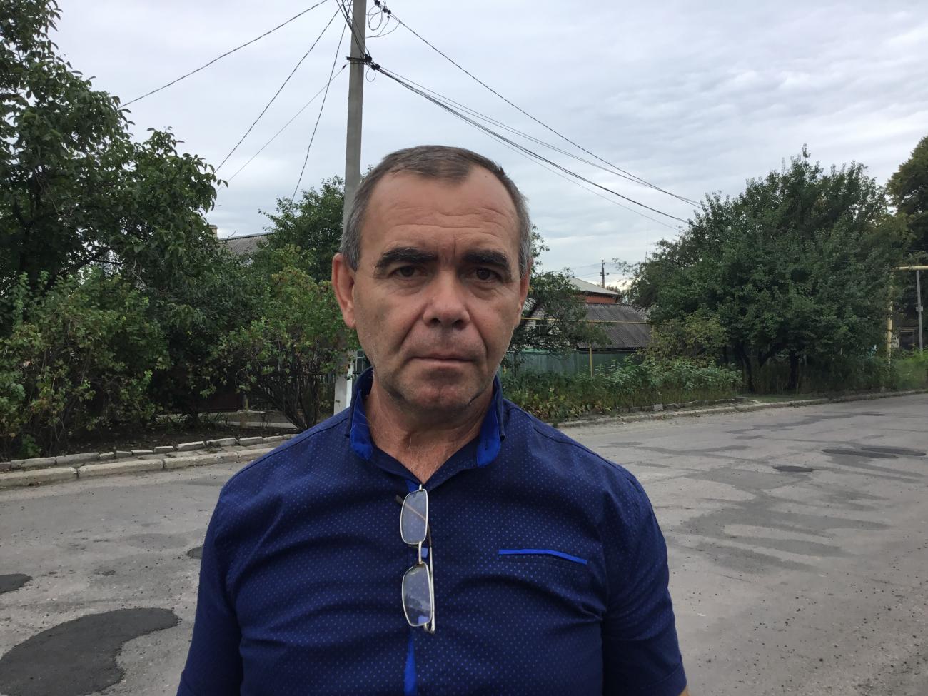 Николай Дегтяр - активист, житель села Сергеевка