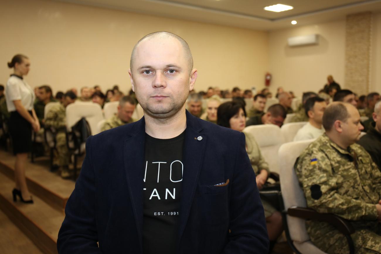 Volunteer Volodymyr Sobol