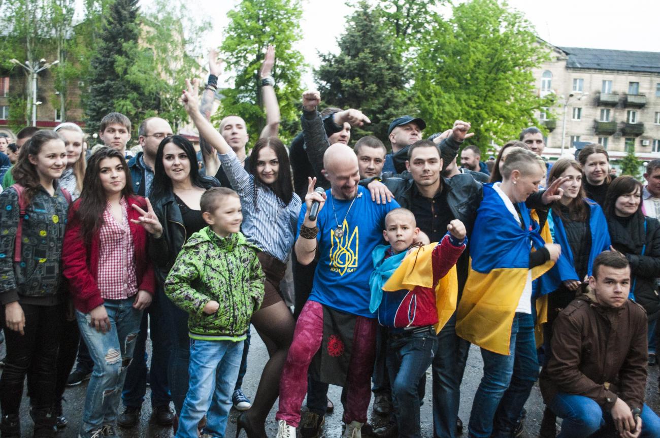 Активисты не раз организовывали концерты украинских музыкантов в прифронтовых городах