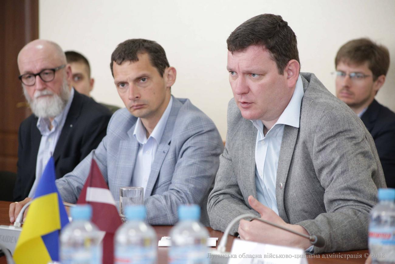 Посол Латвийской Республики в Украине Юрис Пойканс / фото: пресс-служба Луганской ОГА