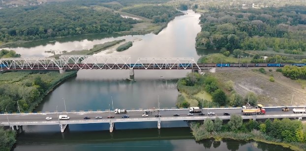 Ремонт моста через Северский Донец 