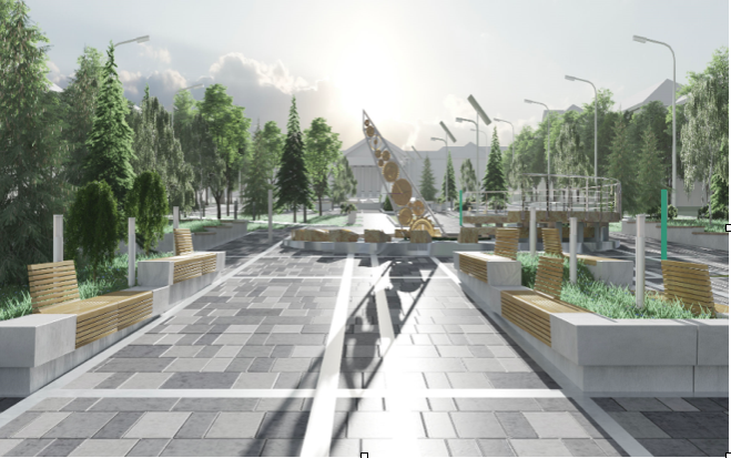 Проект благоустройства парковой зоны в Краматорске 
