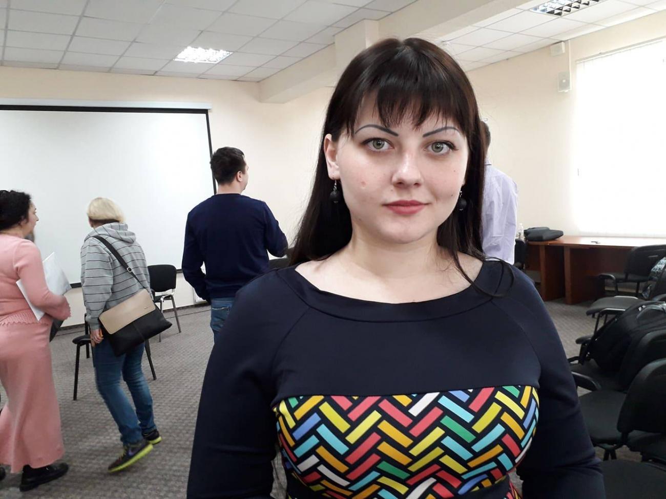 Представниця ГО «Центр підтримки громади» (Луганщина) Катерина Соловйова 