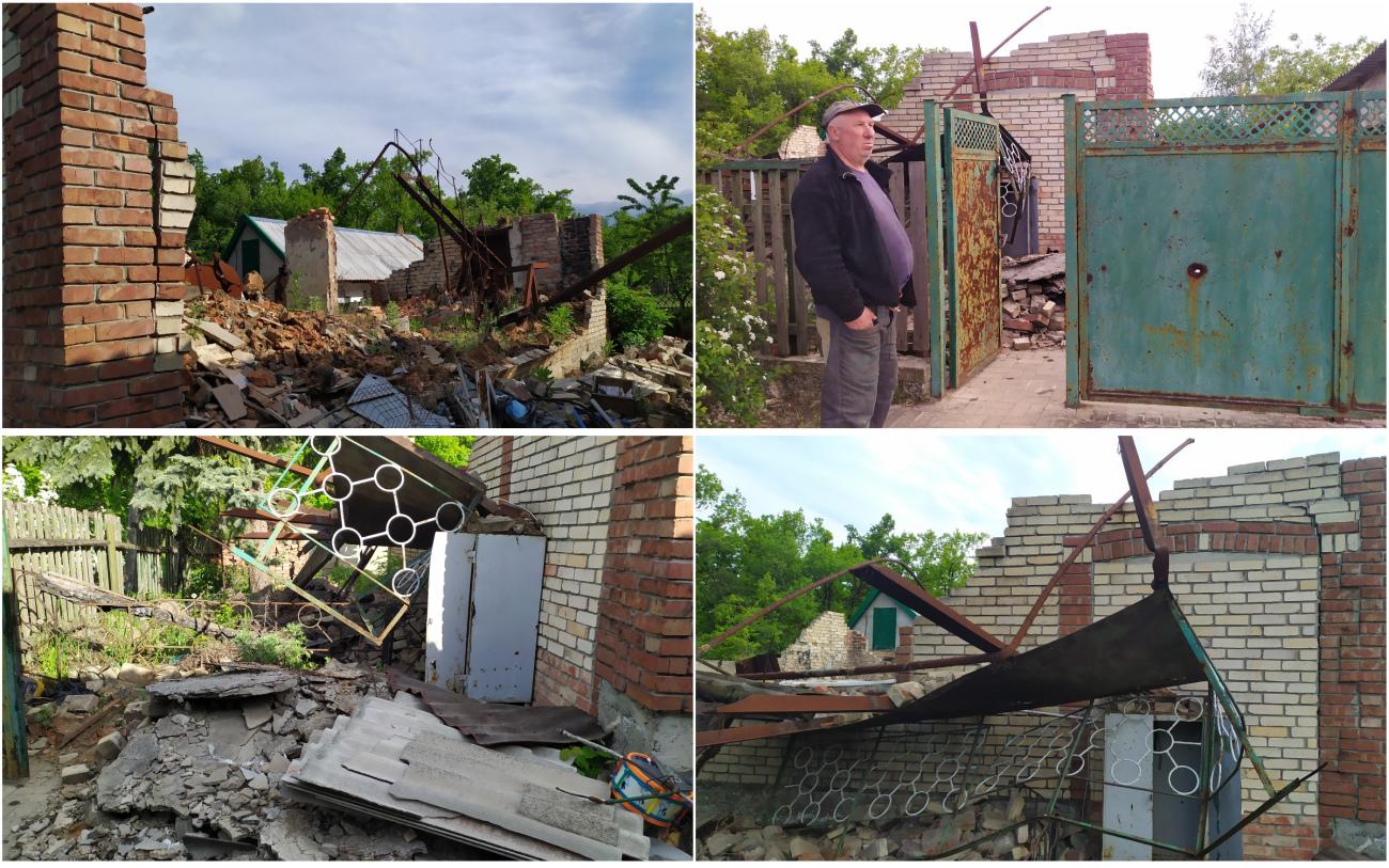 Зруйнований будинок Валерія Половинко / фото: Віра Хоменко