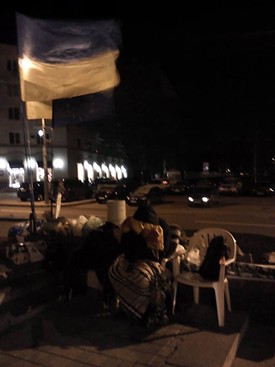 Чергування на донецькому Євромайдані / Фото з соцмереж