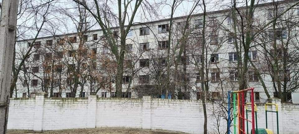 Наслідки обстрілу Сєвєродонецька