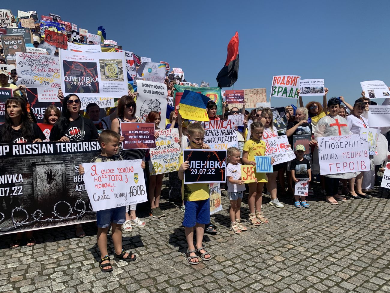 Акція на підтримку українських військовополонених у Дніпрі