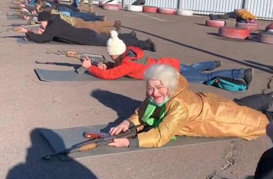 78-year-old Valentyna Kostiantynivska also became one of the participants of trainings