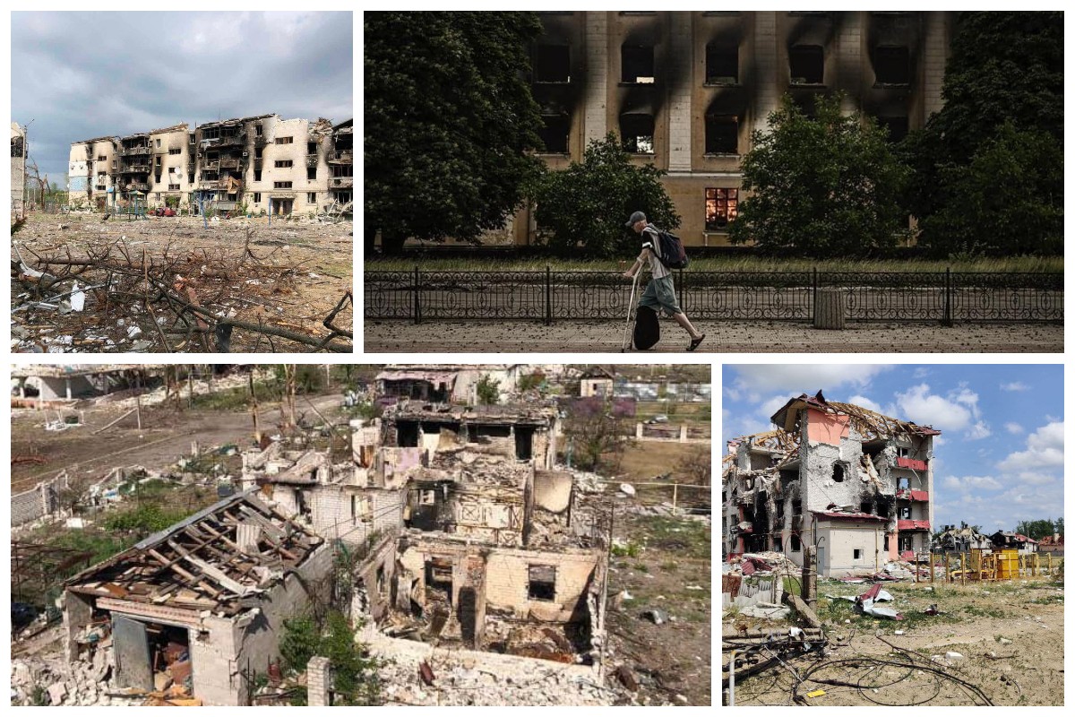 Зруйновані рашистами міста Луганської області / фото: Сергій Гайдай