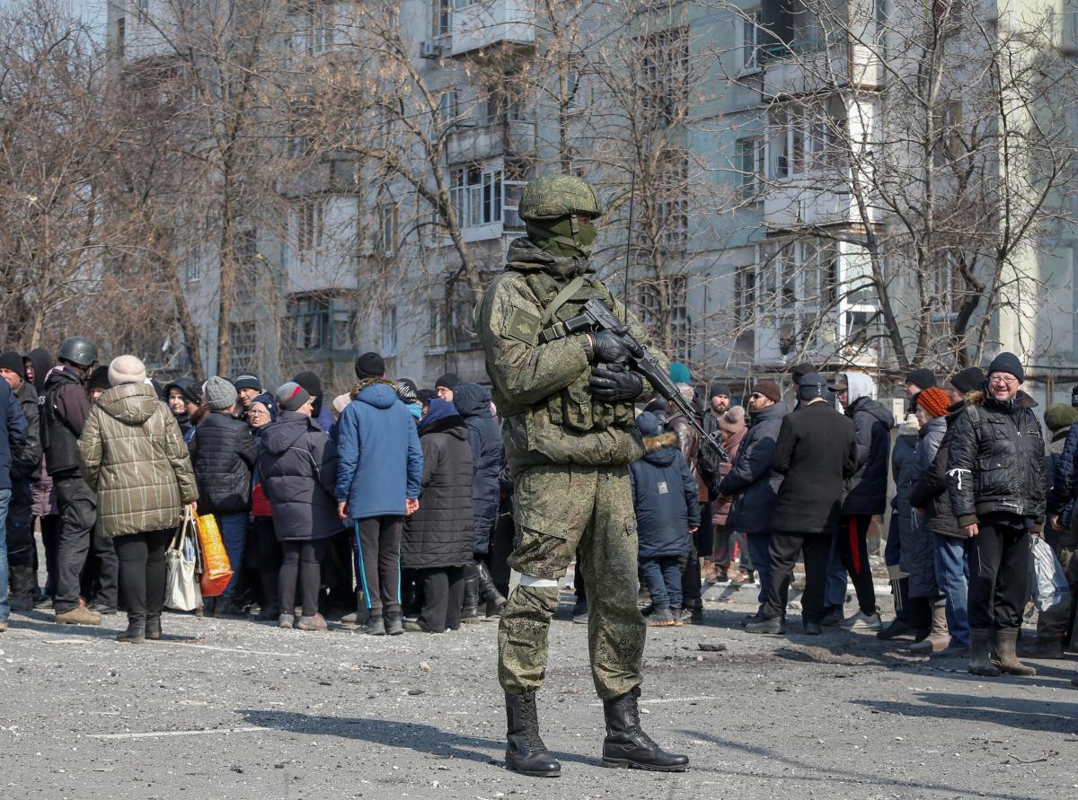  Фільтрація українців на окупованій території / фото REUTERS